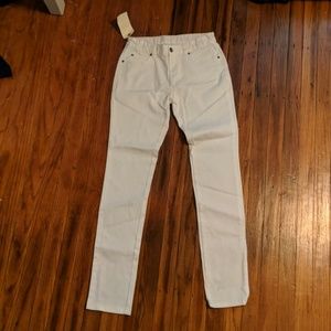 Garnett hill white jeans
